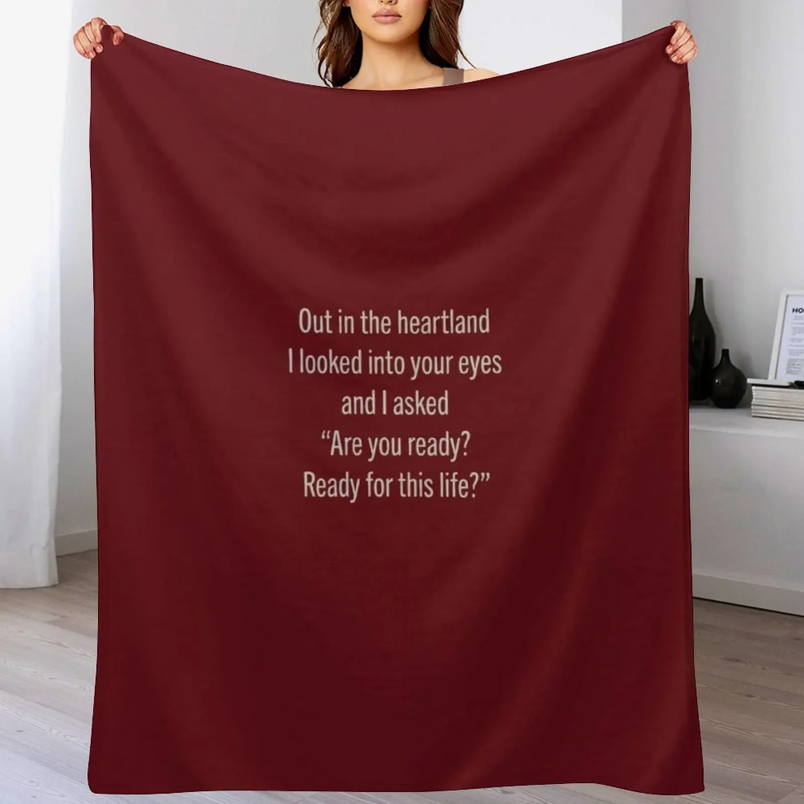 PPP Lyrics - Beach House Depression Cherry Throw Blanket Soft Sherpa Fleece Warm Blanket for Winter