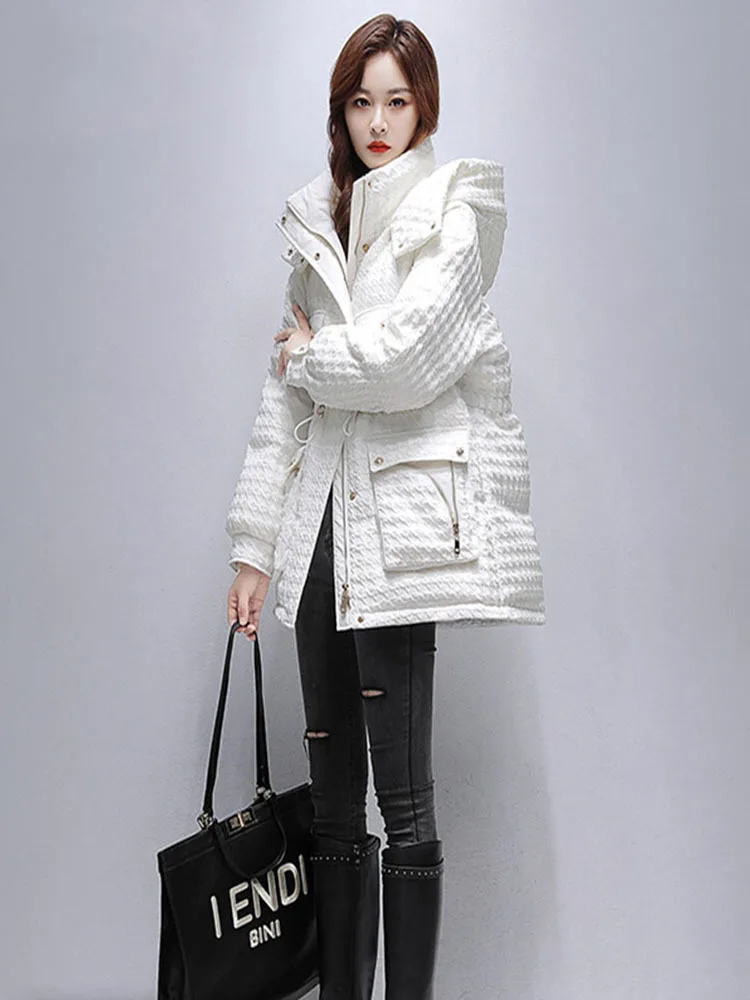 Korean Women Down Jacket New Casual Style White Duck Down Jackets Autumn Winter Coats And Parkas Female Outwear