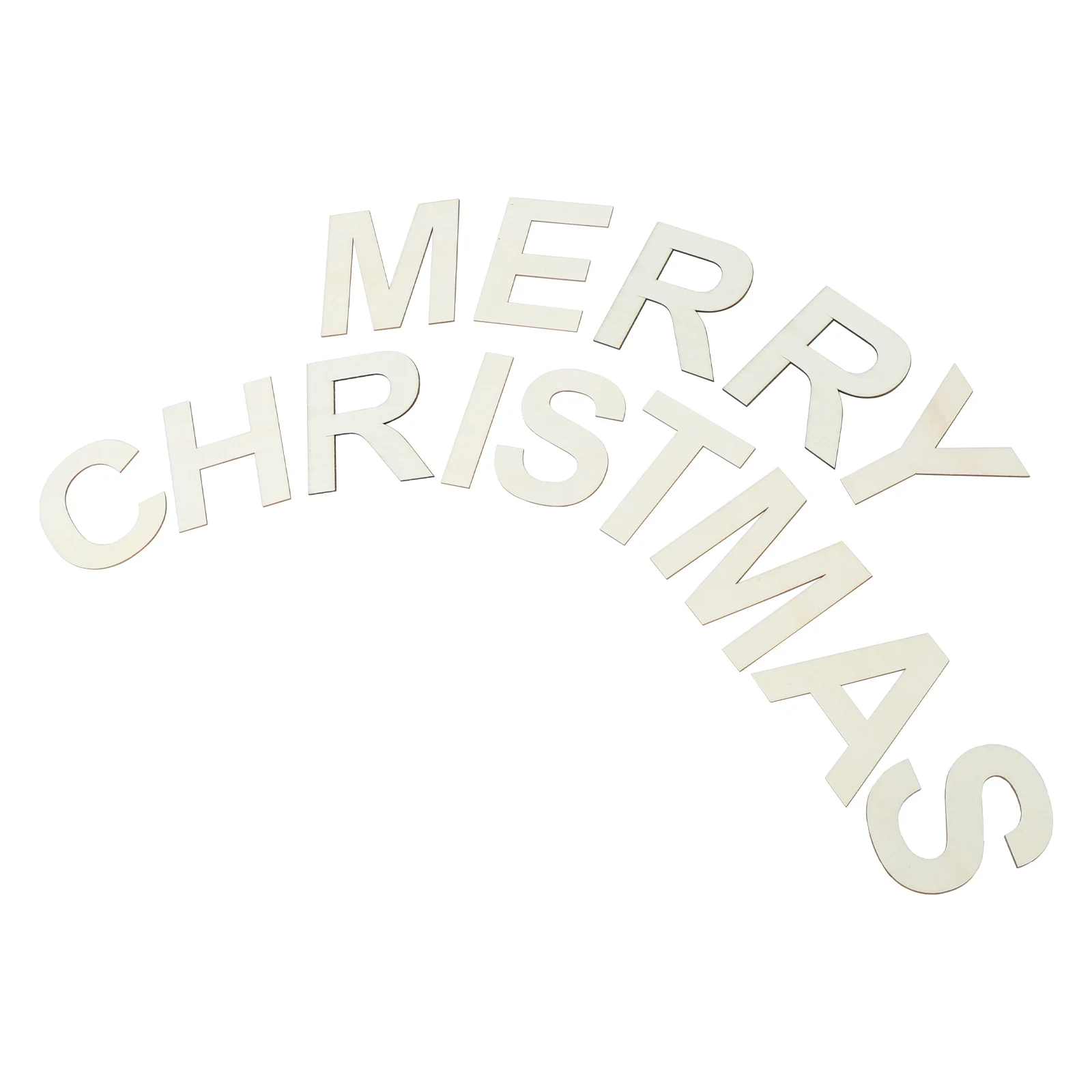 

1 set 1 Set Large Wooden Christmas Letters Slice Unfinished Diy Crafts Decor For Scrapbooking Painting Tags Cutouts