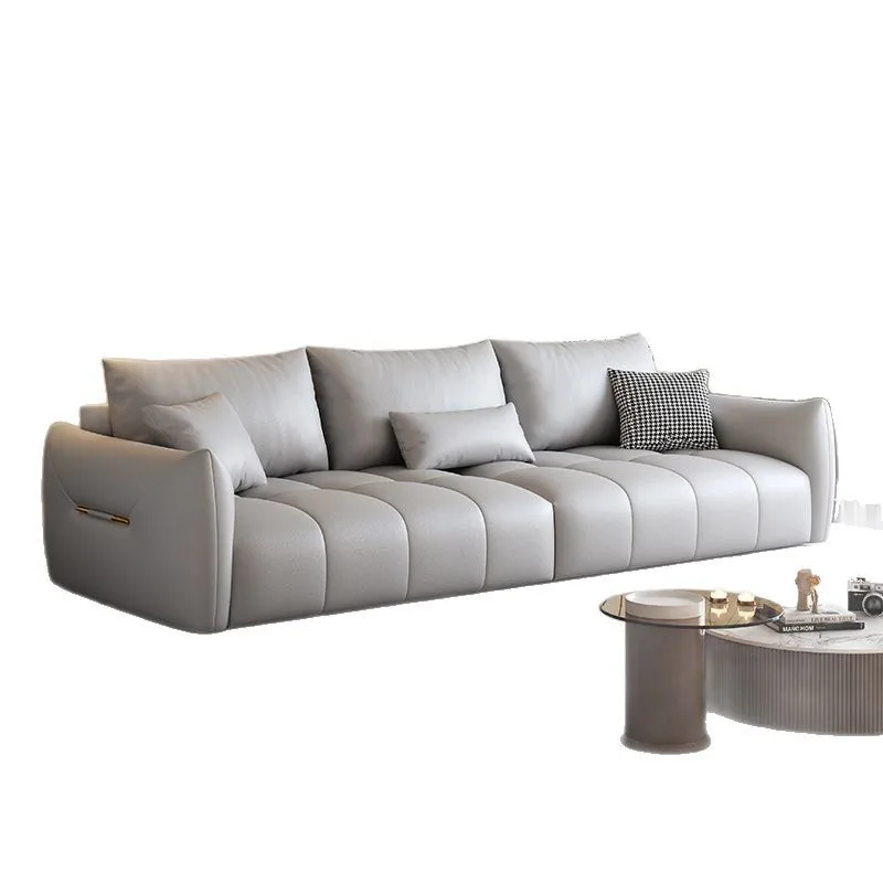 apartment three or four people color matching Italian cat claw skin baby velvet sofa living room home office rental room size