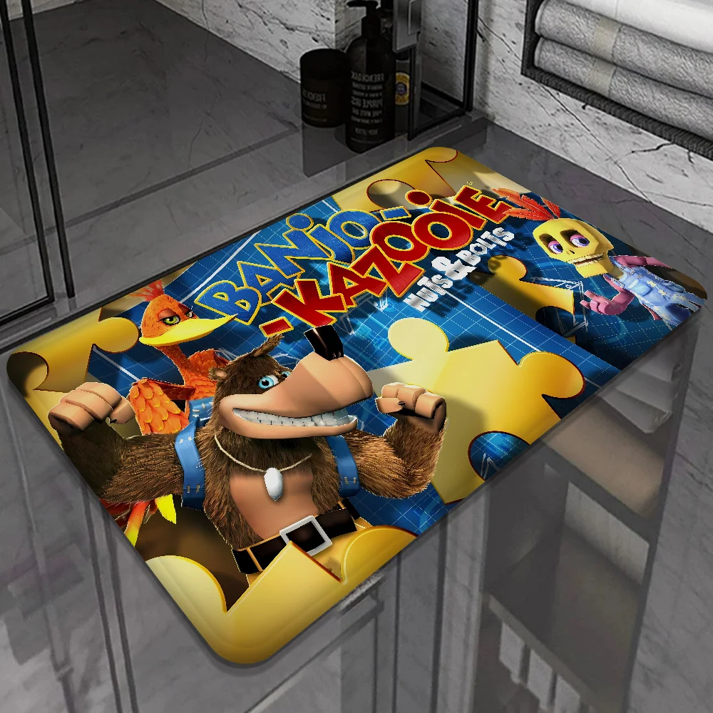 Banjo Kazooie Room Mats Anti-slip Absorb Water Long Strip Cushion Bedroon Mat Household Carpets