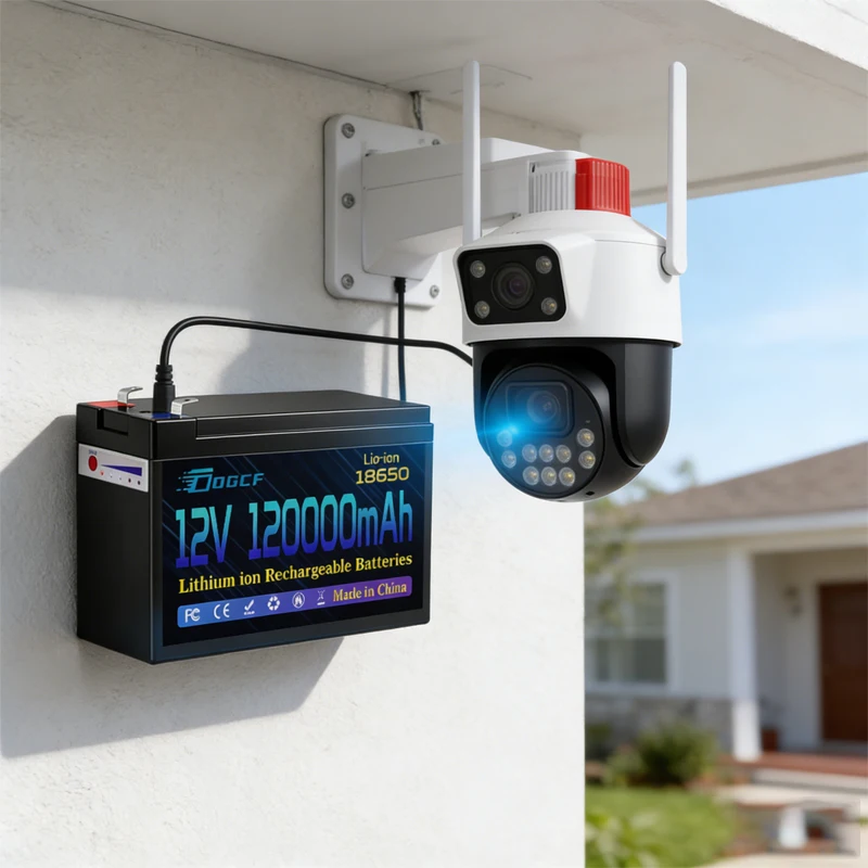 

2026 12V 120Ah 120Ah 18650 lithium battery for solar energy built-in high current 30A BMS electric vehicle battery+12.6V charger