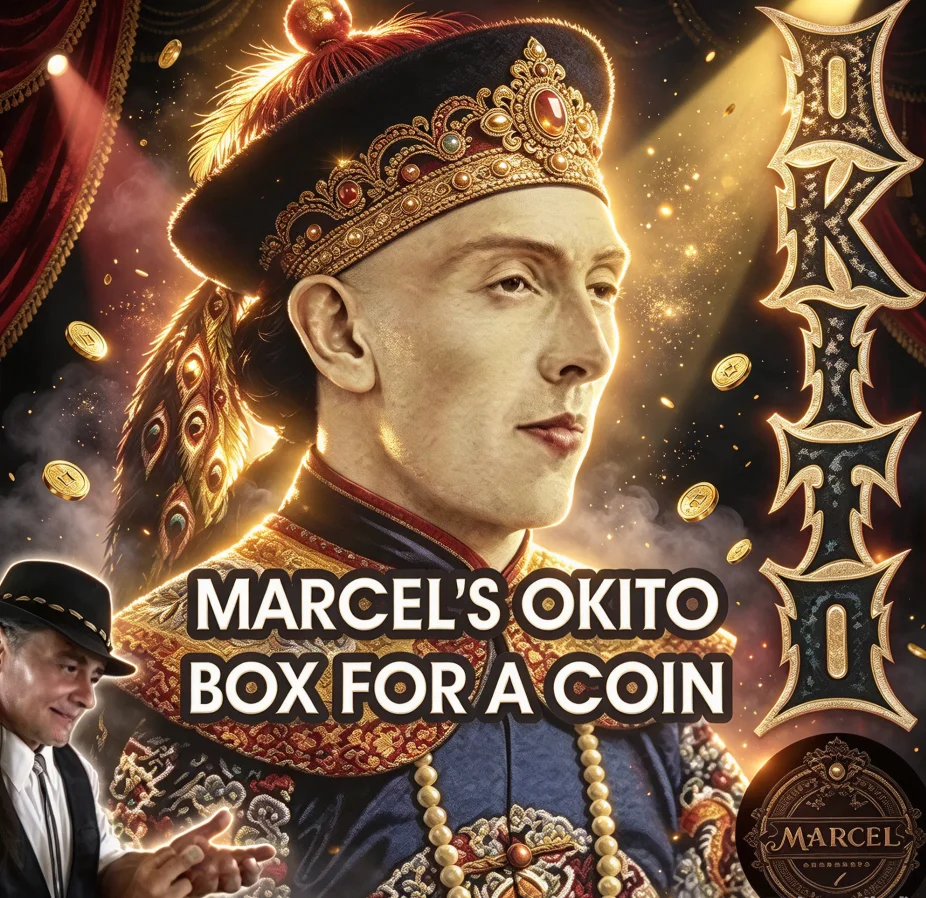 Boîte Okito de Marcel, trucs de magie, boîte de style Okito pour une seule pièce, accessoires de magie, illusions de près, gadgets, accessoires de mentalisme.