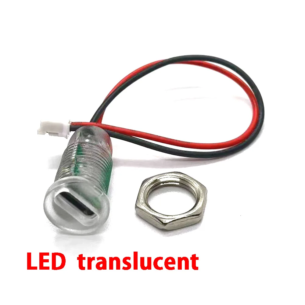 20pcs Wire LED light USB Type-c Waterproof Connector Direct compression female base Socket Charging Interface With nut Welding