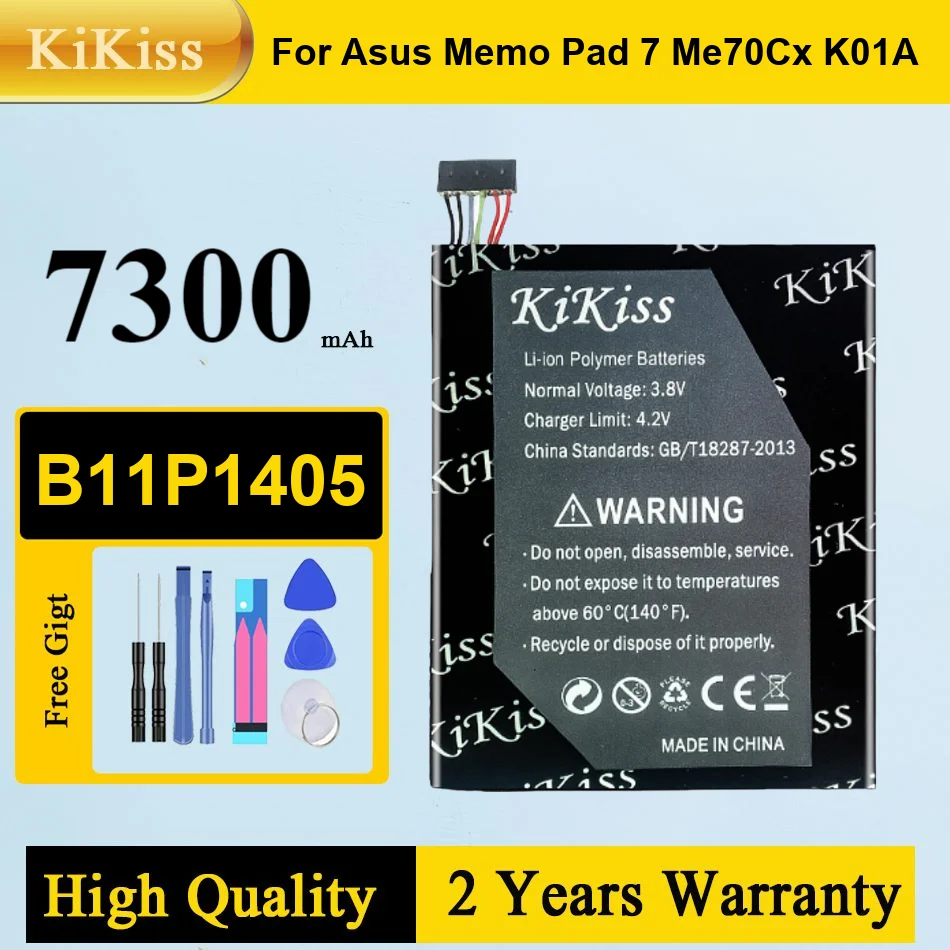 

B11P1405 7300Mah Tablet Battery For Asus Memo Pad 7 ME70CX K01A Fast-Charging Long-Lasting
