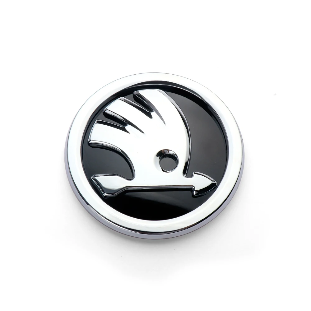 80mm 90mm 100mm ABS embleem voor Skoda Fabia 2 Octavia S Superb Rapid Yeti Karoq Vision auto voor- achter- kofferbak- achterklep sticker