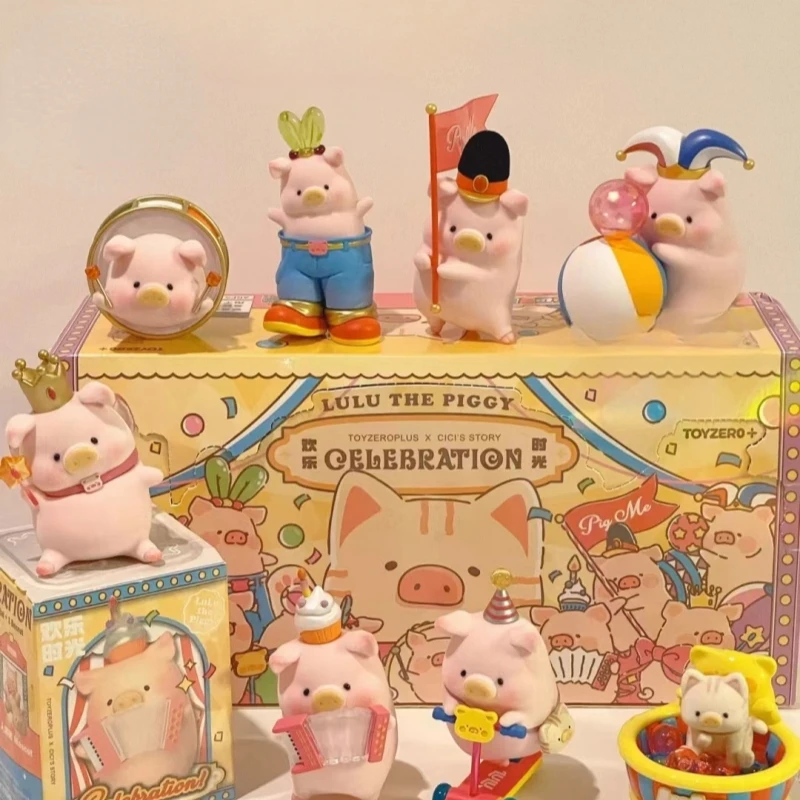 

Authentic Stock 52Toys Canned Pig LuLu - Happy Time Series Trendy Toy Circus Figurines Model Toy Gift Movies Anime Collections