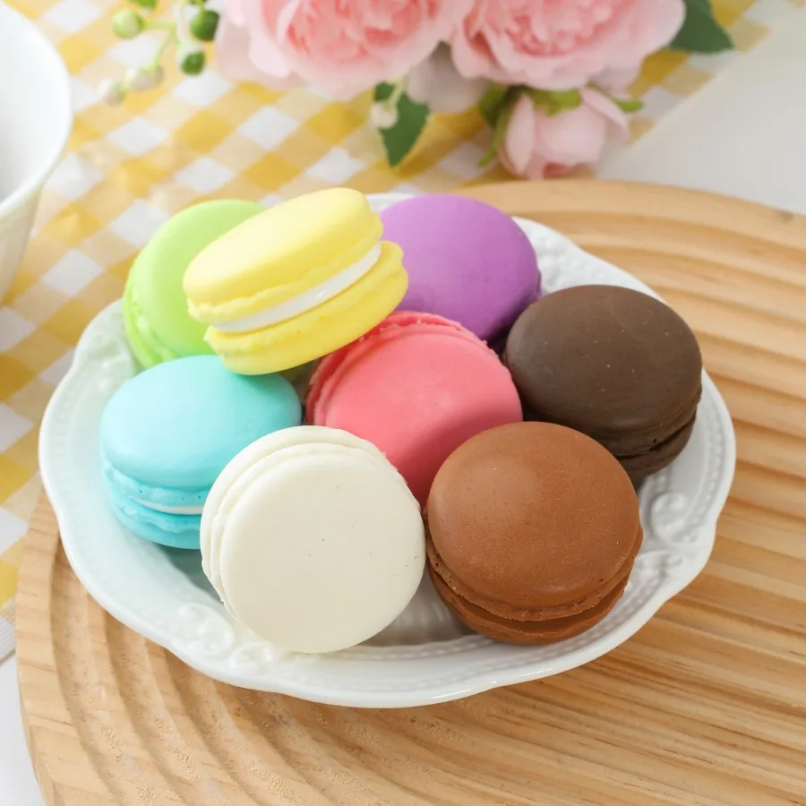 PU fast rebound simulation macaron cake fun pinching sandwich bread toys props decoration wholesale - Detail 1