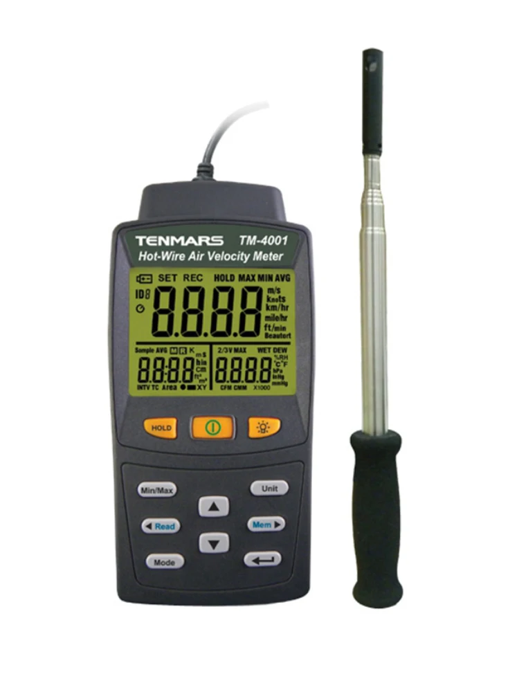 Tenmars TM-4001 Hot Wire Anemometer Wind Speed Tester