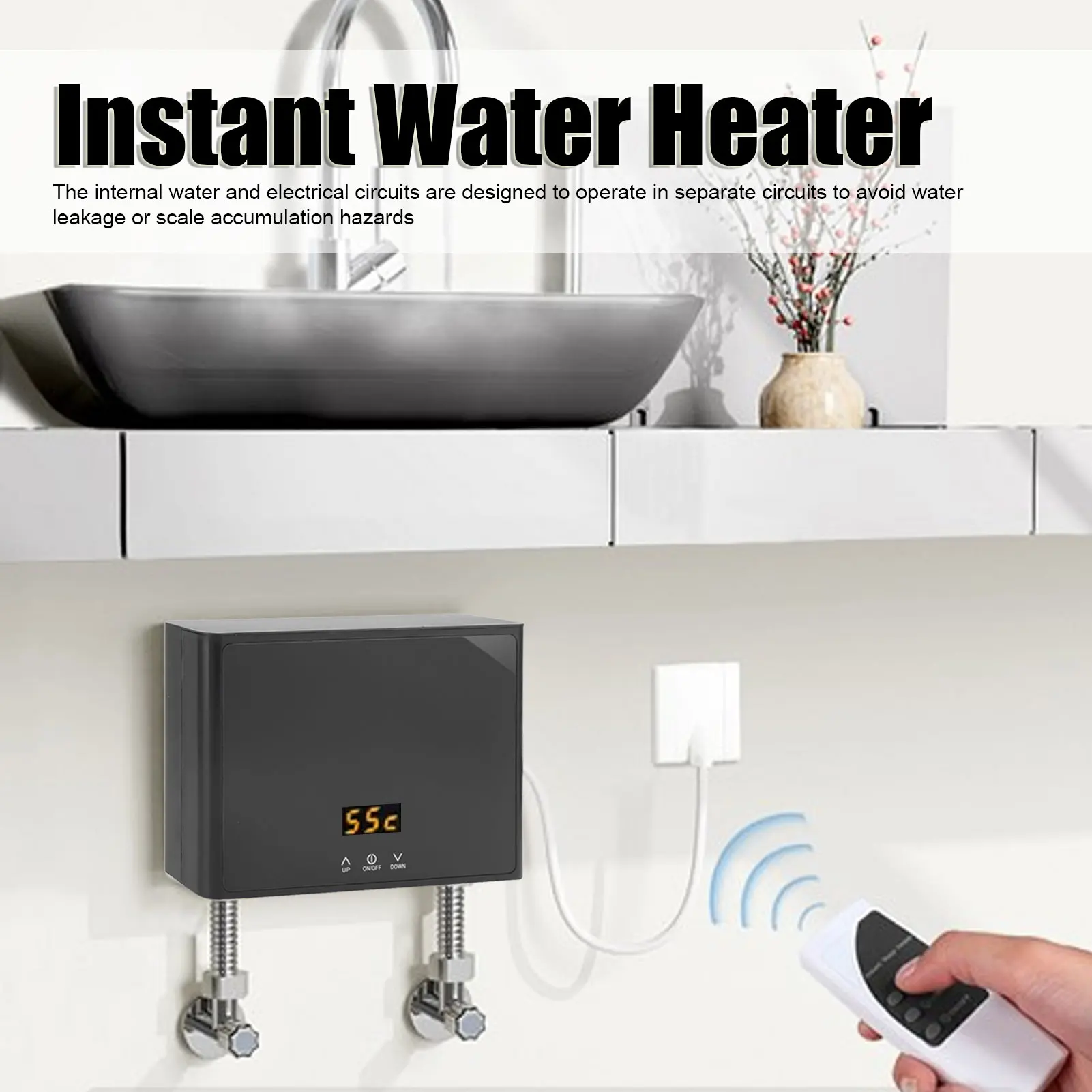 

Domestic Instant Water Heater 3000W Intelligent Variable Frequency Constant Temperature Electric Water Heater