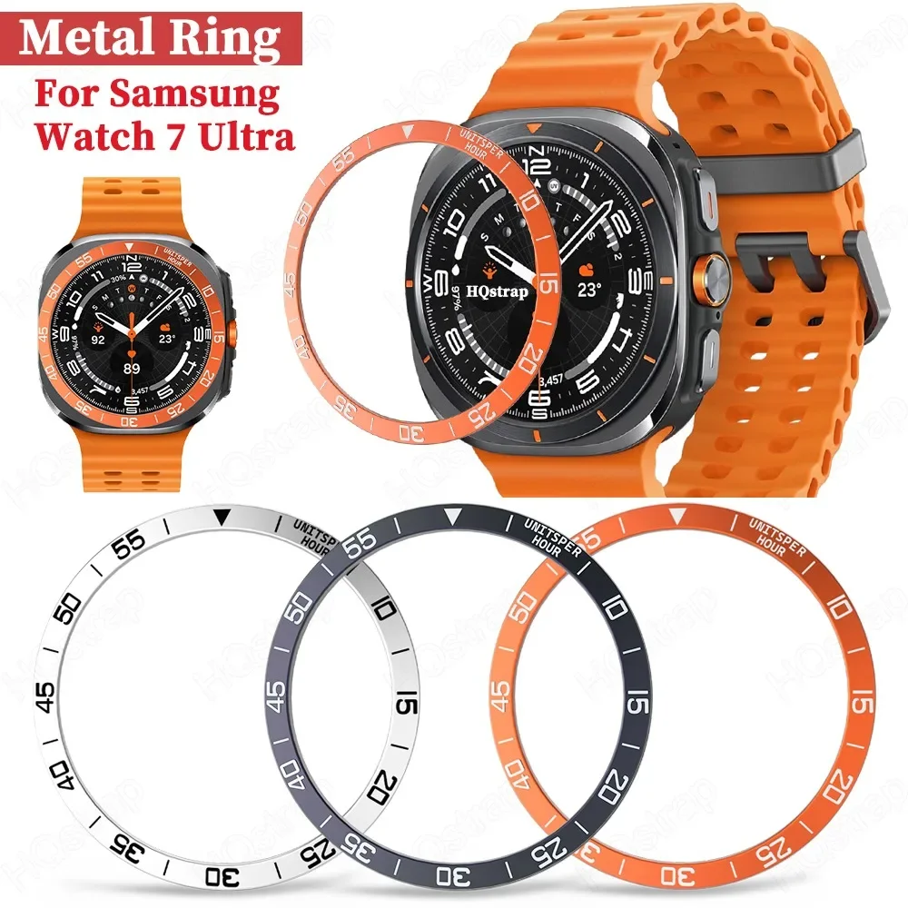 Metalowy pierścień do zegarka Samsung Galaxy Ultra ochronne pierścienie zderzakowe do zegarka Samsung 7 47mm akcesoria do ramki ze stali nierdzewnej