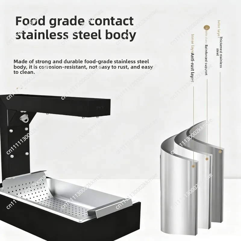 French Fries Insulation Table Workstation Commercial Console Insulation Cabinet Desktop KFC French Fries Machine