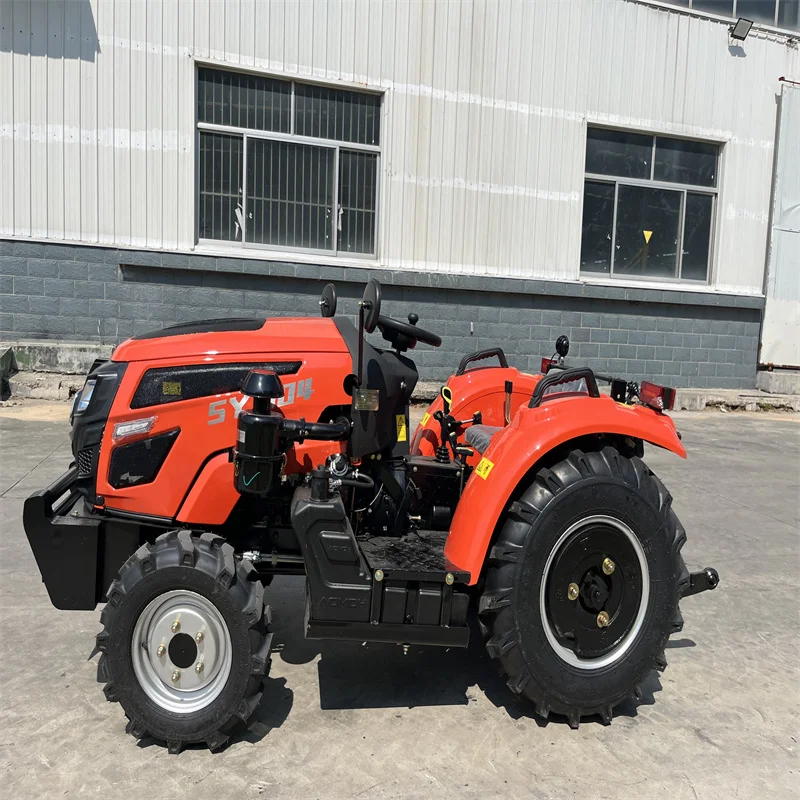 SYNBON-Mini equipo agrícola 4WD, Tractor de jardín para enmarcar