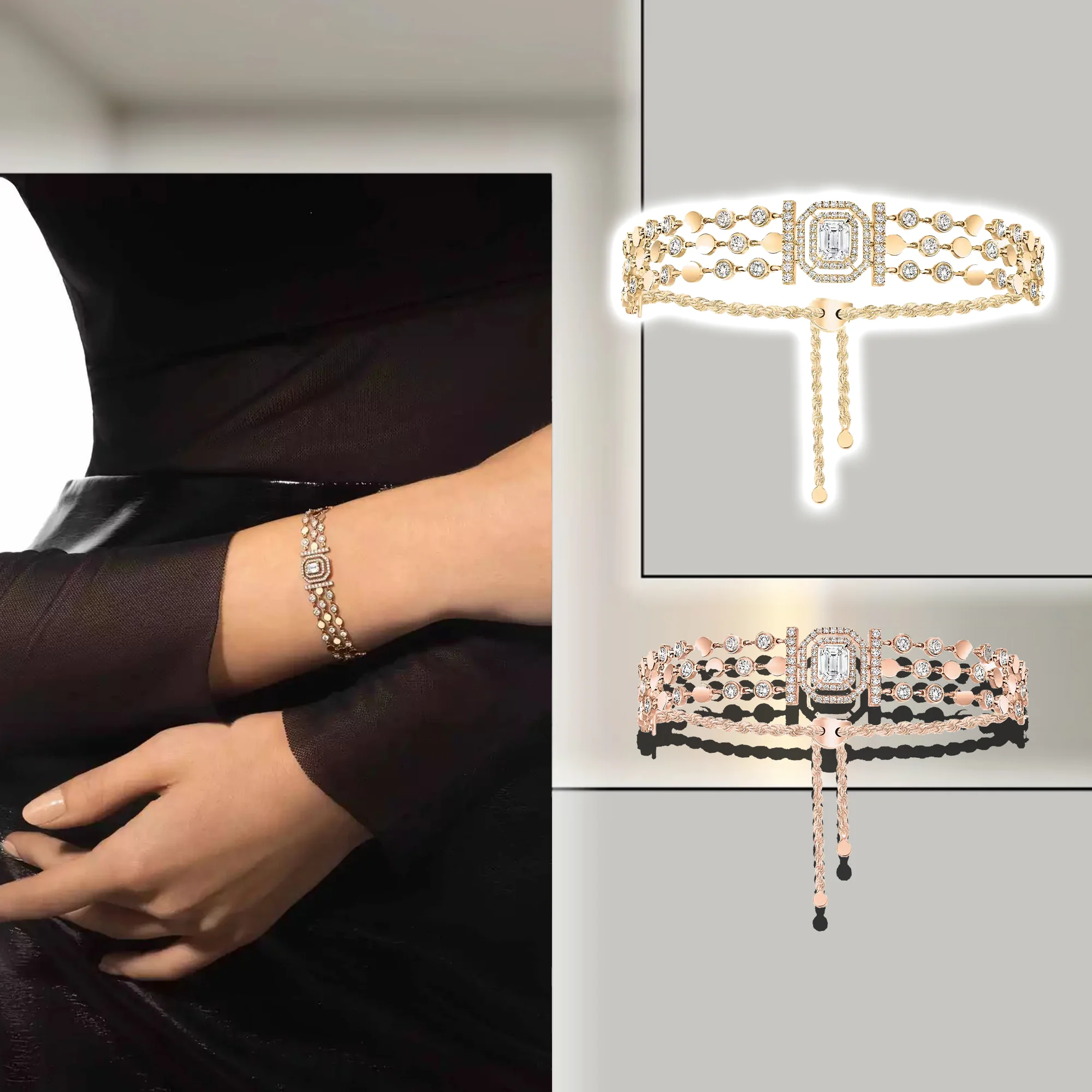 

Retro Charm, Charm, Gorgeous and Noble Zircon Silver Bracelet S925 Women's Bracelet New Year's Gift D-Vibes