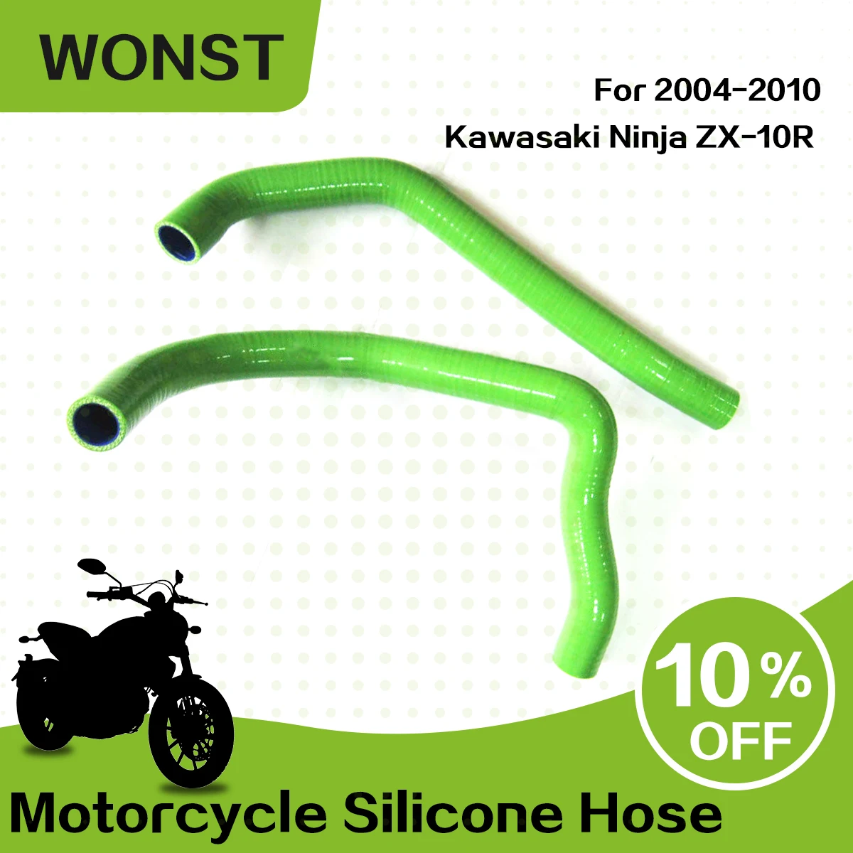 

For 2004-2010 Kawasaki Ninja ZX10R ZX1000 ZX 10R Motorcycle Silicone Radiator Coolant Tube Pipe Hose Kit