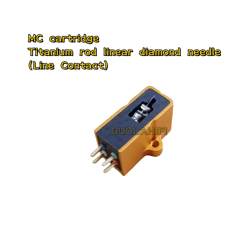 (A14) MC cartridge titanium rod linear diamond needle (Line Contact) dynamic black glue cartridge cartridge needle