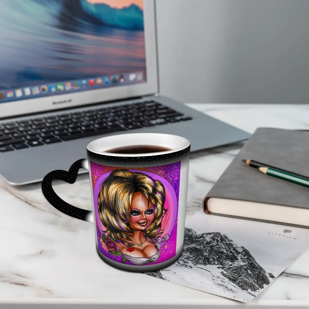 Bride Of Chucky Child's Play Mug Funny Ceramic Coffee Cups Tea Mugs Milk Cup Drinkware Gift for Woman Man