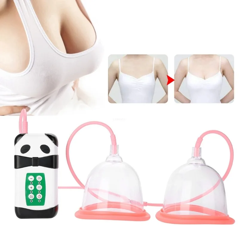 Breast Augmentation Pump Female Vacuum Cupping Body Breast Massager Chest Enhancement Cupping Therapy with Suction Pump Therapy