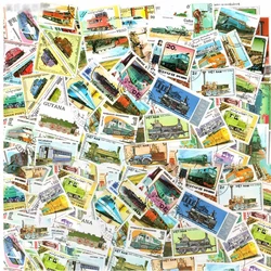 Electric Train 50 100 Pcs/lot Topic Stamps World Original Postage Stamp with Postmark Good Condition Collection No Repeat