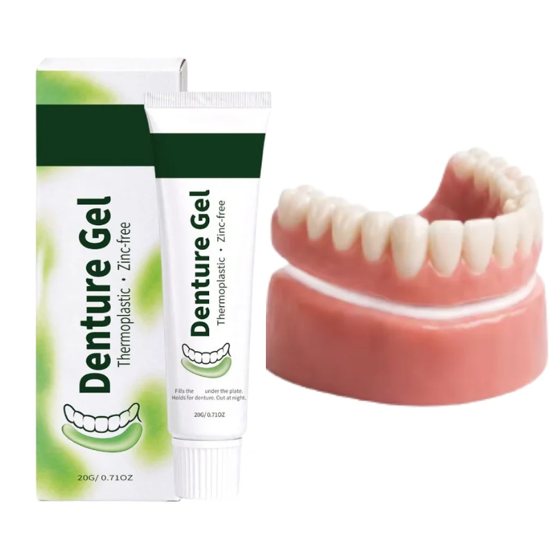 False Teeth Denture Gel Fresh Breath Thermoplastic Stabilizer Cream Long Time Hold Denture Adhesive Oral Care Easy To Apply