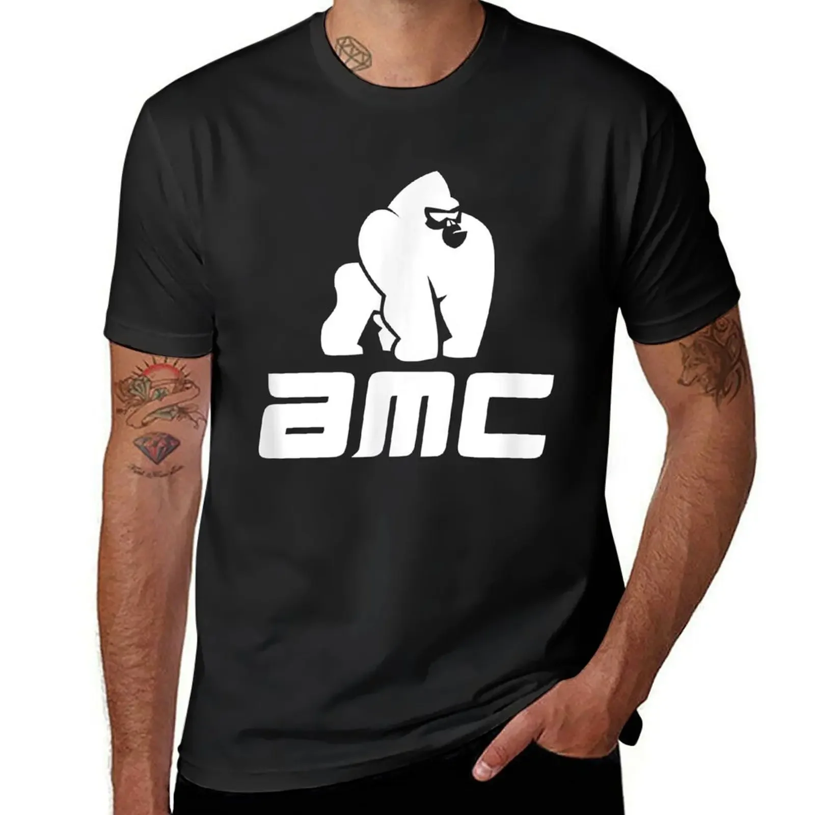 Vintage Retro AMC Gifts To the moon Short Squeeze Ape T-Shirt shirts graphic tees korean fashion Short sleeve tee men