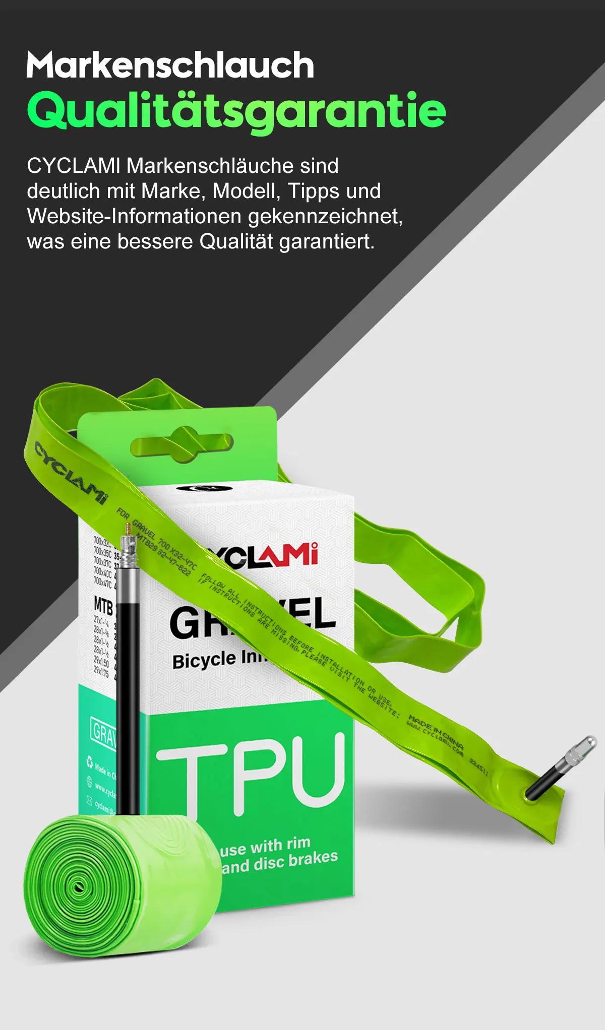 2 stücke CYCLAMI Ultraleicht Kies Fahrrad TPU Innenrohr Reifen Straße MTB 29 Französisch Ventil FV 45mm 65mm Für 700C 32C 35C 37C 40C 47C – Detail 24