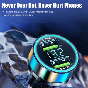 Bộ sạc xe hơi USB Double USB, tải siêu nhanh với màn hình kỹ thuật số, bộ chuyển đổi tải nhanh cho iPhone, Samsung, Xiaomi, 240W, 120W 12 Bán hàng chính MI TV Stick được sử dụng - №8