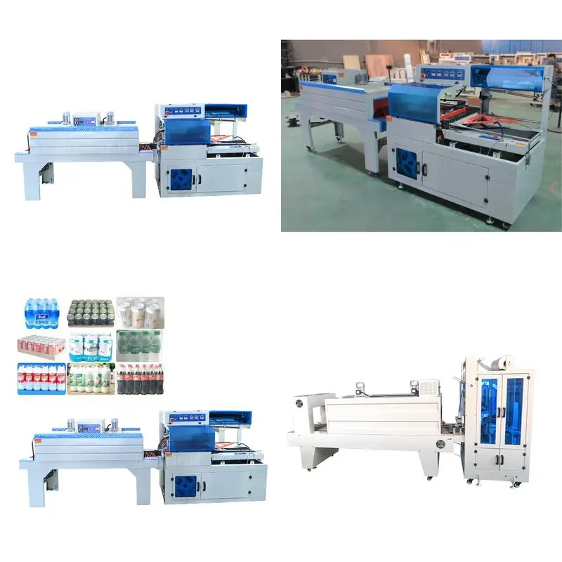 Heat shrinkable film sealing and cutting machine, stationery box heat shrinkable film covering machine, care product