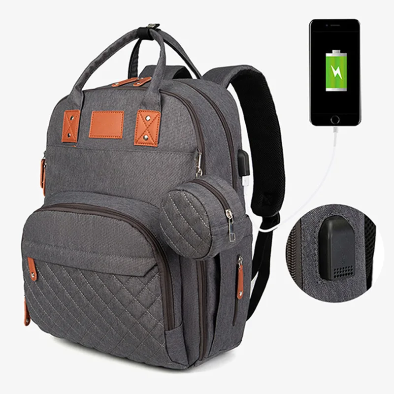 Portable Mommy Multifunctional Backpack Mom And Baby, Handheld Maternity Bag School Bags For Teenagers Storing Baby Supplies