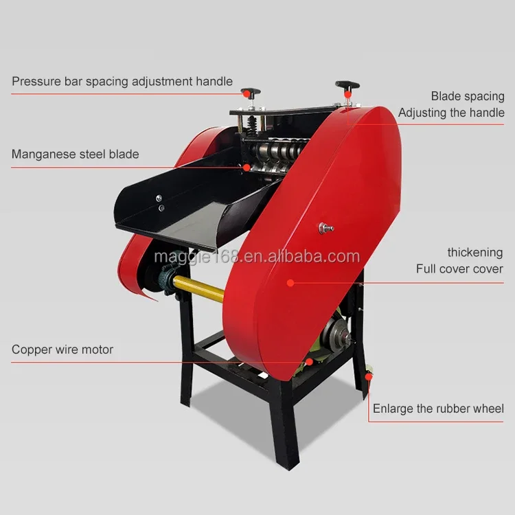 Single Knife Single Rod Scrap Copper Strip Cutter Cable Machine With 110V/220V/380V Customization