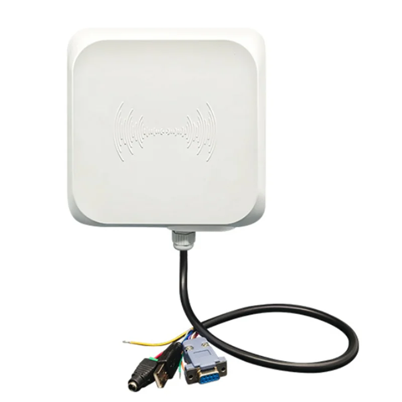 UHF RFID Reader 7Dbi Antenna Supports Multi-Tag Reading Long Range 0-5M RS232/485/Wiegand26 Interface