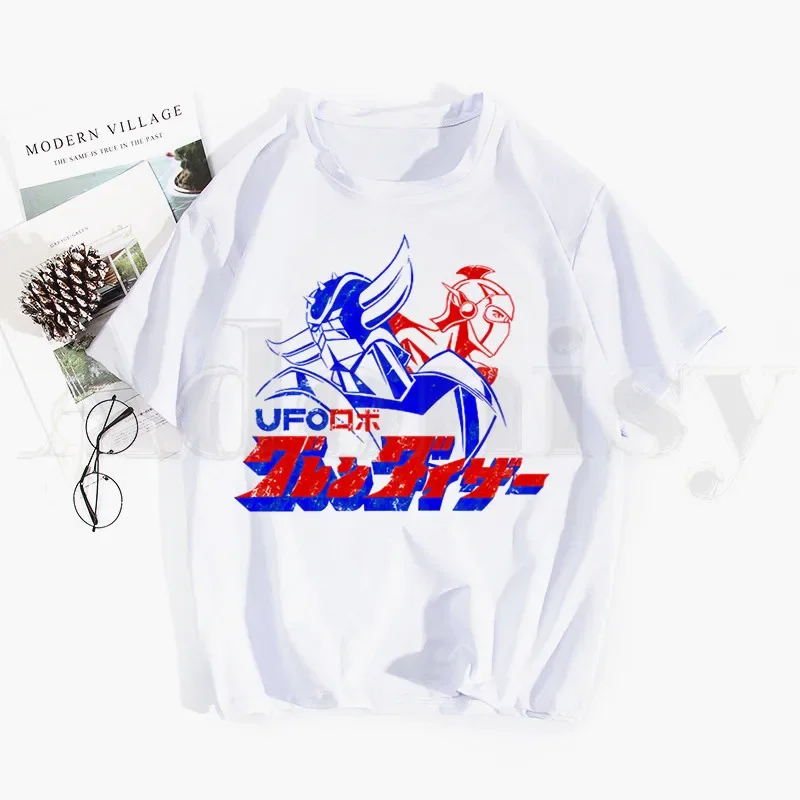 Grandizer Japan Robot Anime Goldorak Goldrake Tshirt Hip Hop Girl Print Top Tees Harajuku Tshirts Men Fashion Summer T-shirts