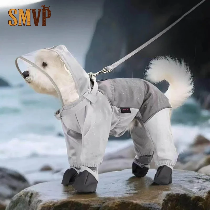 

Dog Raincoat for Medium Sized Dogs Conspicuous All Inclusive Four Legged Pet Raincoat Abrasion Resistant Non Wet Feet