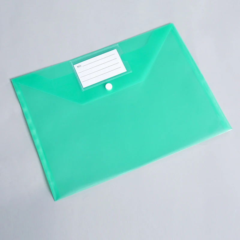 20pcs 23.4x32.4cm A4 Envelopes Cmdocument Folder with Buckle Colorful Small Business File Folder Stationery Supplies Storage Bag