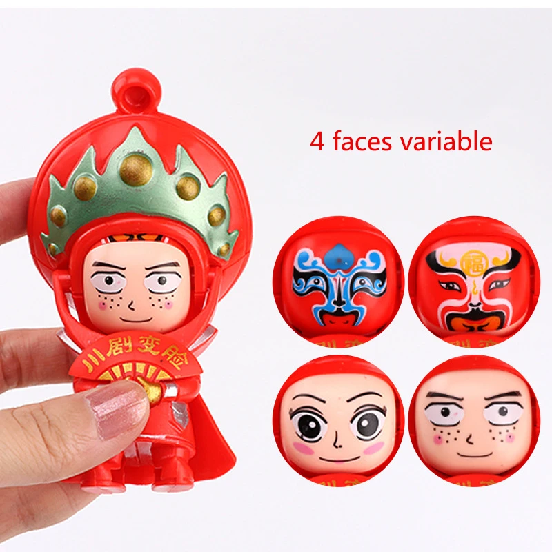 Sichuan Opera Face Change Doll Face Mini Face-changing Doll Peking Opera Three Kingdoms Face Car Pendant Toys