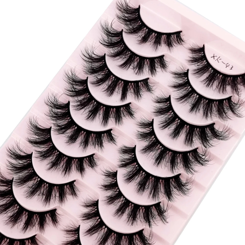 HBZGTLAD 10 Pairs 3D Mink Lashes Natural Eyelash Dramatic False Eyelashes Faux Cils Makeup Fake Eyelash Extension maquiagem