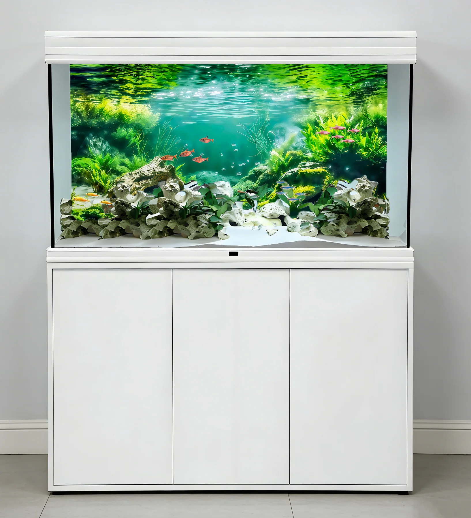 Rivierafzettingen op de bodem, - Aquarium Fish Background recensie en prijs