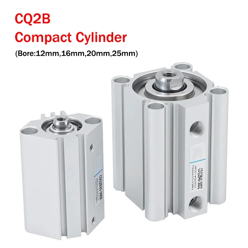 

Pneumatic Cylinder CQ2B-12/16/20/25x5/10/15/20/25/30D Double Acting Compact Air Cylinder Standard Internal Thread Single Rod