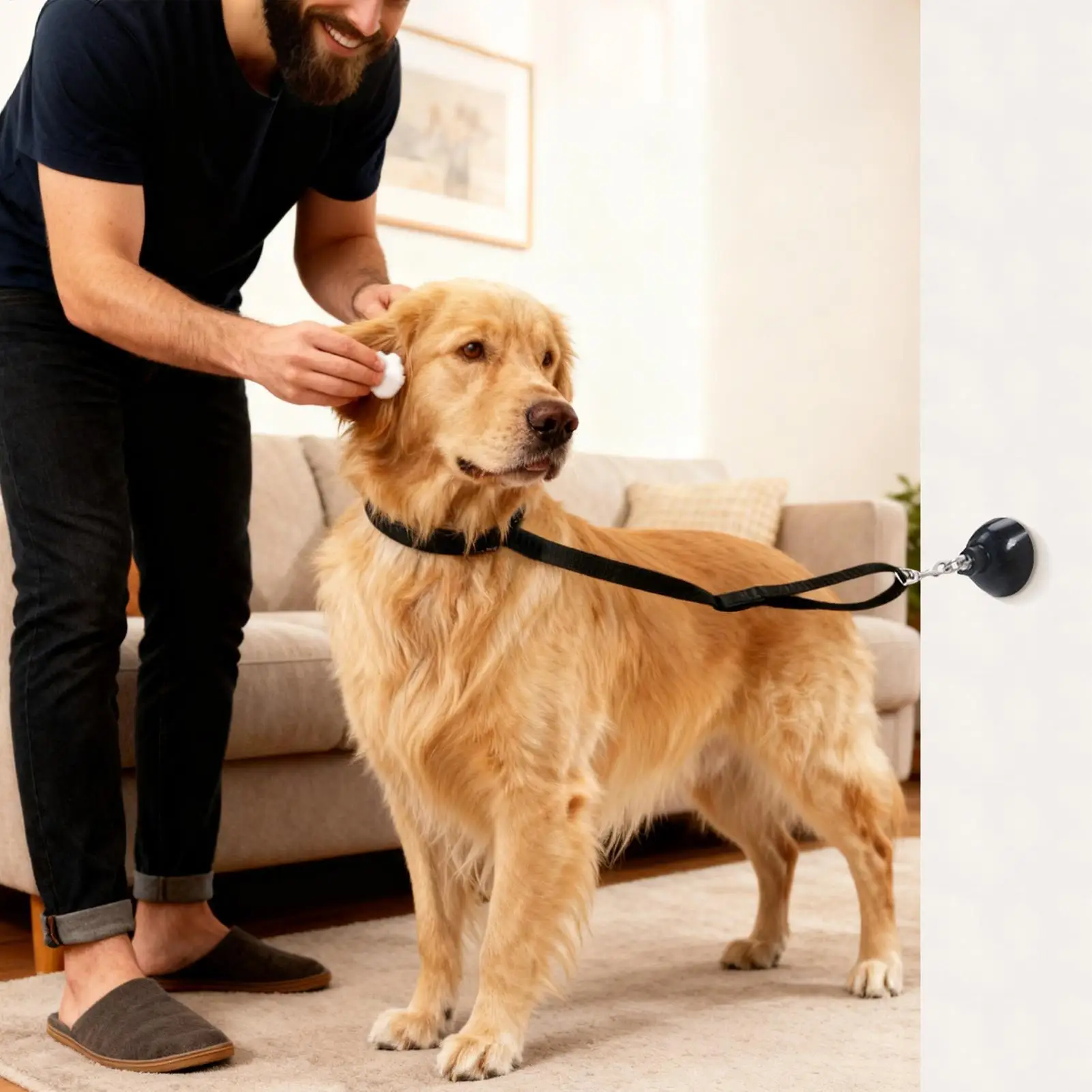 Groomers Helper Grooming Loop Adjustable Suction Base Rope Groomer Helper For Bathing Nail Trimming Restraint Home Pet Care