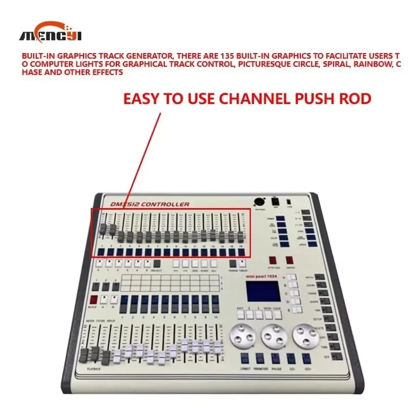 

New Promotion Hot Mini Pearl Console 1024 Pearl Console DMX Small Pearl Dimmer For Moving Head Beam Light