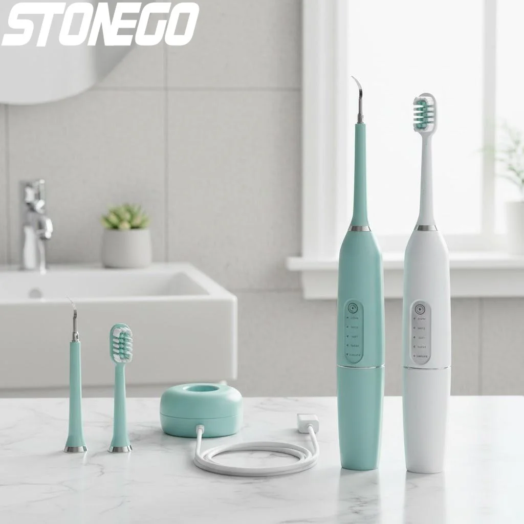 

2 In 1 Ultrasonic Dental Scaler USB Tooth Cleaner Tartar Remover Teeth Whitening Tool Home Use Electric Toothbrush