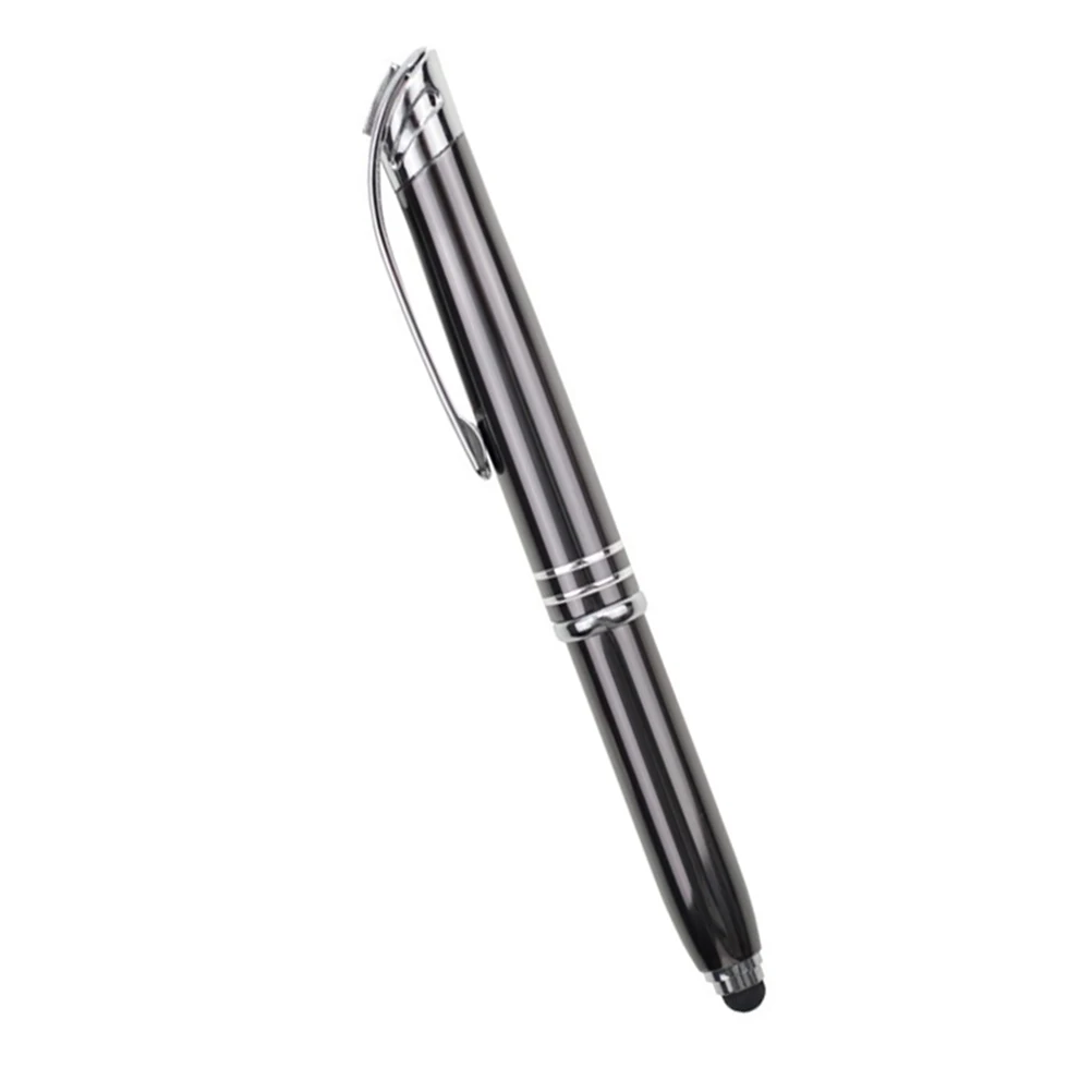 

2 Pcs Luminous Ballpoint Pen Metallic Student Pens Glowing LED for Writing Kids Business