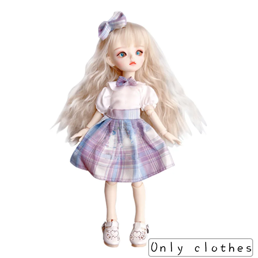 Pretty Dress Princess Clothes for 30cm 1/6 Bjd DIY Doll Dress Up Clothing Dolls Skirt Fashion Casual Suit Socks Toy Accessories