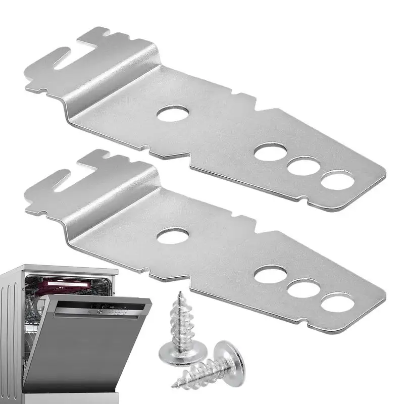 

Dishwasher Mounting Bracket 8269145 Dishwasher Undercounter Mounting Kit with 2 Installment Screws Installation Parts