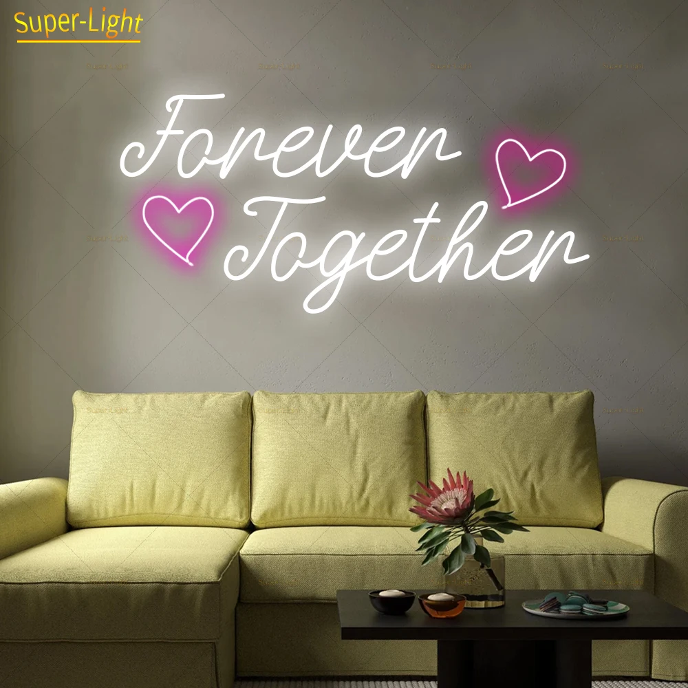 Together Forever Sign Gorgeous Neon Sign Custom Designed Neon Signs Birthday Led Neon Sign Neon Sign bar Bedroom Wall Neon Sign