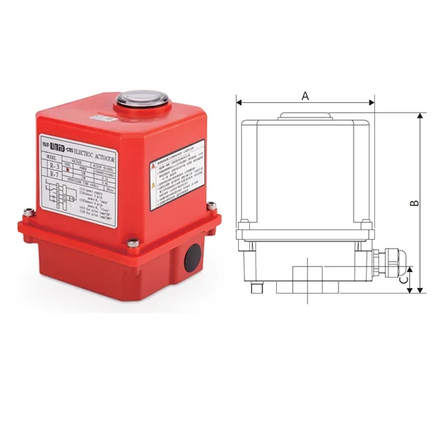 Normal Temperature Taiwan Ball Knife Gate Globe UNID Electric Actuator Valve With Control Structure