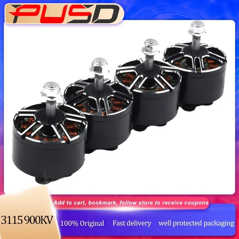 

4PCS 3115 900KV Brushless Motor 3-6S for RC Multirotor X-Class FPV Drone 10 Inch Mark4 APEX XL10 Frame