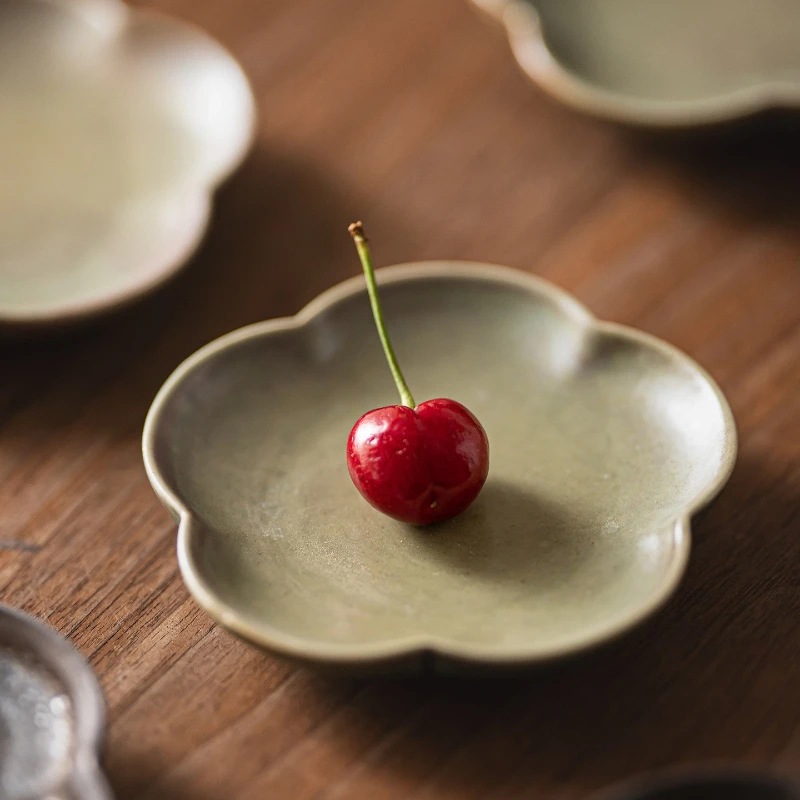 

LTT Chinese Pastry Plate Ceramic Small Plate Delicate Mini Dessert Plate