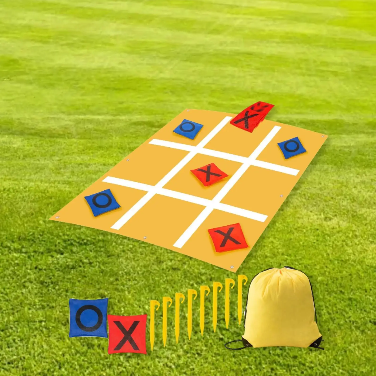 Giant Tic TAC Toe Game Bean Bag Toss Game for Holiday Classroom Backyard