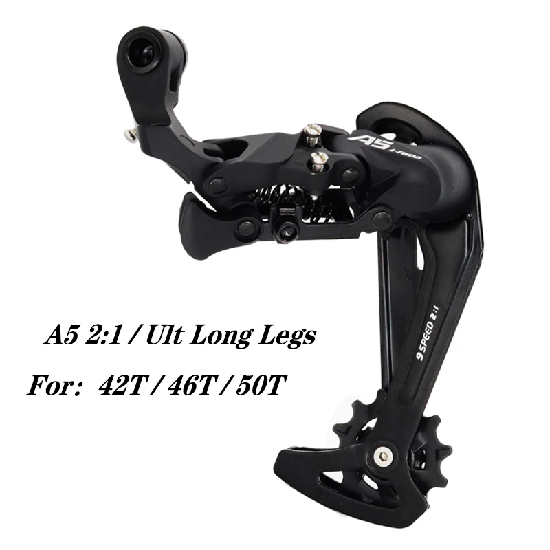 LTWOO A5 2:1 1X9 9 Speed Derailleurs Trigger Groupset 9s 9v Shifter Lever 9 Speed Rear Derailleur Switches Compatible Shimano